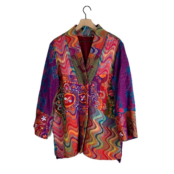 Soft Surroundings Jackets & Blazers - Soft Surroundings Vibrant Embroidered Coat